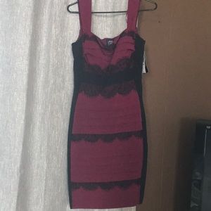 Jax maroon and black dress